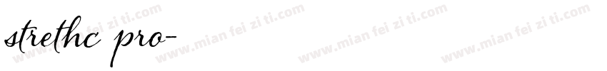 strethc pro字体转换